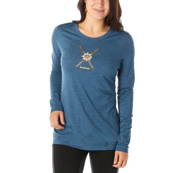 Smartwool Merino Sport 150 Powder Flower Long Sleeve Tee - Picture 1 of 7